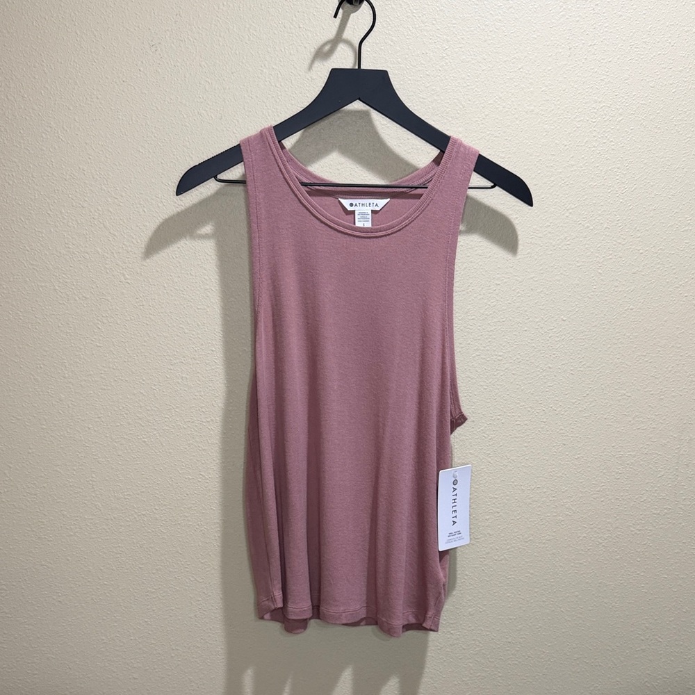 NWT Athleta Size Small Well Rested Rib Sleep Tank - Picture 1 of 6